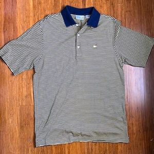 Navy and yellow Masters polo